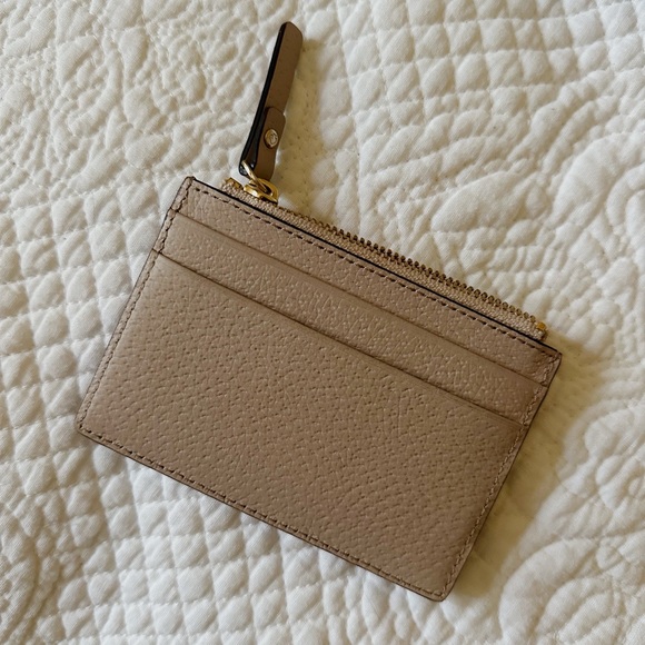 Kate Spade Adi Grove Street Almondine Leather Zip Top Card Holder Wallet - Picture 3 of 7